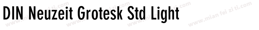 DIN Neuzeit Grotesk Std Light Regul字体转换